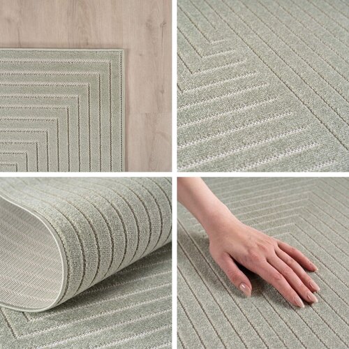 Ayyildiz Carpets Zelena okrogla notranja in zunanja preproga &amp;oslash; 160 cm Nova 1202 &amp;ndash; Slike