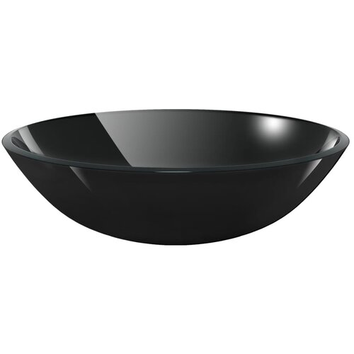 Maison Chic Umivalnik - Kopalna umivalnik - Lavabo iz Kaljenega Stekla 42 cm Črne Barve, (21684668) Cene