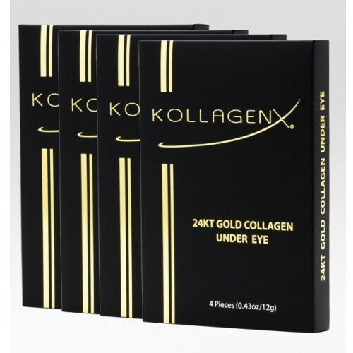 KollagenX maska za predeo oko očiju 24KT gold 4kom. ar km Slike