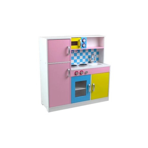 Kinder Home Dečija kuhinja, drvena igračka za igranje uloga sa &amp;scaron;arenim dizajnom TF-5251 Slike