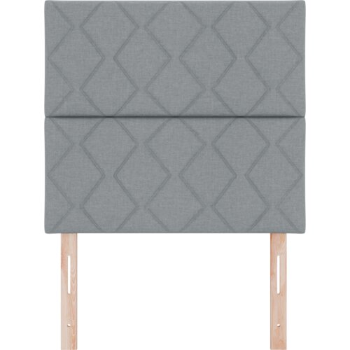 VidaXL naslon za glavu s dizajnom dijamantnih blokova svjetlosiva 100 cm tkanina, naslon za glavu s dizajnom dijamantnih blokova svjetlosiva 200 cm tkanina Slike