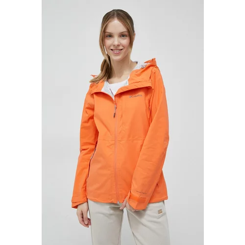 Columbia Outdoor jakna Omni-Tech Ampli-Dry boja: narančasta, za prijelazno razdoblje