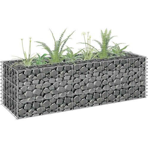  Gabionska sadilica od pocinčanog čelika 90 x 30 x 30 cm Cene