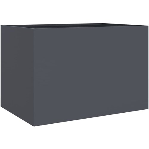 Maison Chic Cvetlično korito - Cvetlični Lonec antracit 62x47x46 cm jeklo, (21788717) Slike