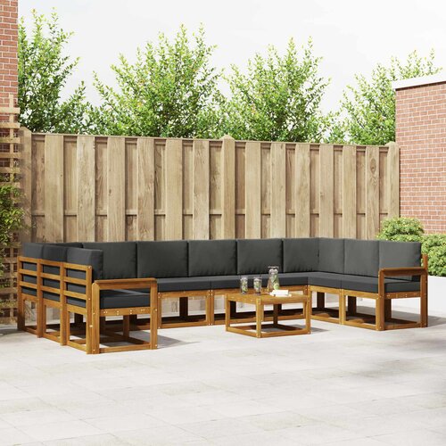  Set vanjskih sofa 11 kom. Prirodna i antracit Cene