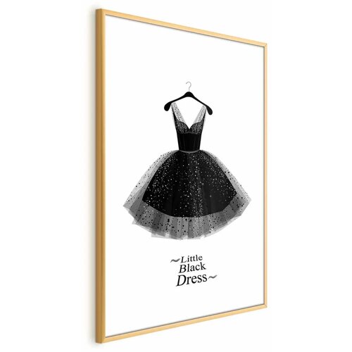  Plakat - Little Black Dress 40x60 Zlatni okvir s margom Cene