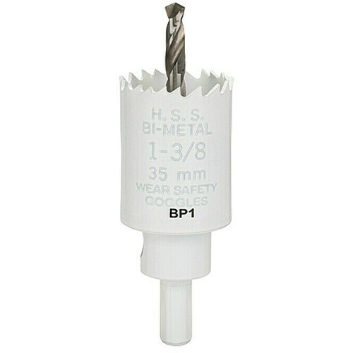 CRAFTOMAT Kruna za bu&amp;scaron;enje rupa u drvu (35 mm, HSS bimetal, Promjer brtve: 10 mm HEX) Slike