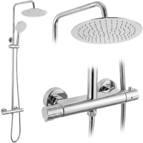 Rea Pr&scaron;ni komplet brez izliva s termostatom Lungo Chrome Cene