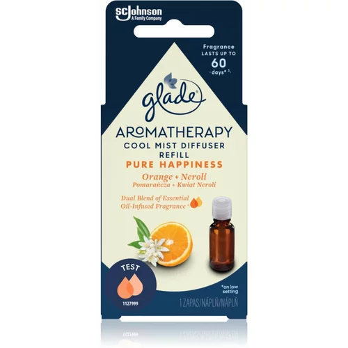 Glade Aromatherapy Pure Happiness nadomestno polnilo za aroma difuzor Orange + Neroli 17,4 ml