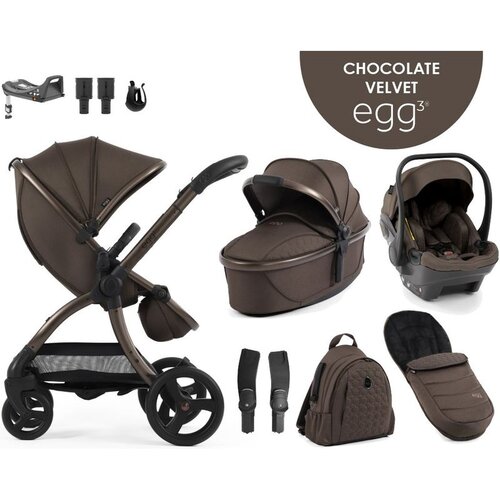 Egg 3&amp;reg; dječja kolica 9u1 - Chocolate velvet Slike