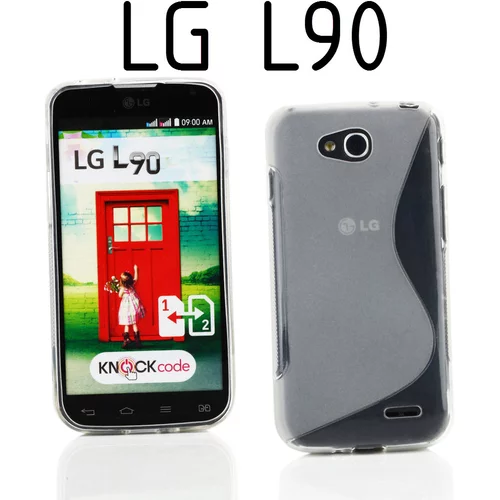  Gumijasti / gel etui S-Line za LG L90 - prozorni