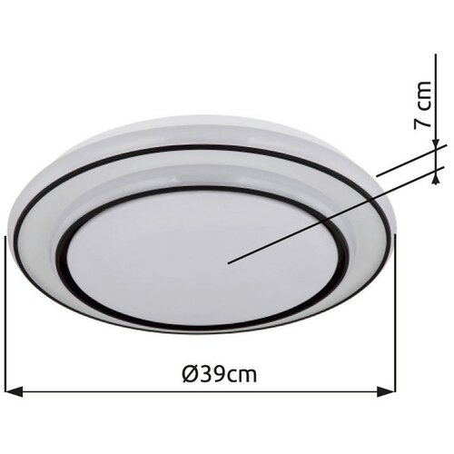 Globo 48136-24 - LED plafonsko svetlo LOGAN LED/24W/230V 3000K prečnik 39 cm Slike
