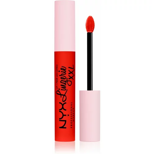 NYX Professional Makeup Lip Lingerie XXL tekoča šminka z mat učinkom odtenek 27 - On Fuego 4 ml