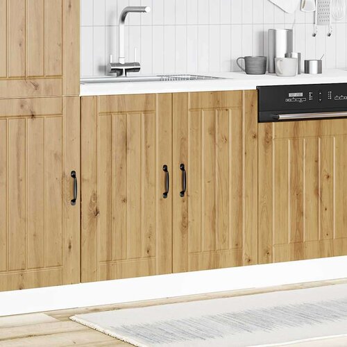 VidaXL Osnovna omarica za umivalnik Lucca artisan hrast inženirski les Slike