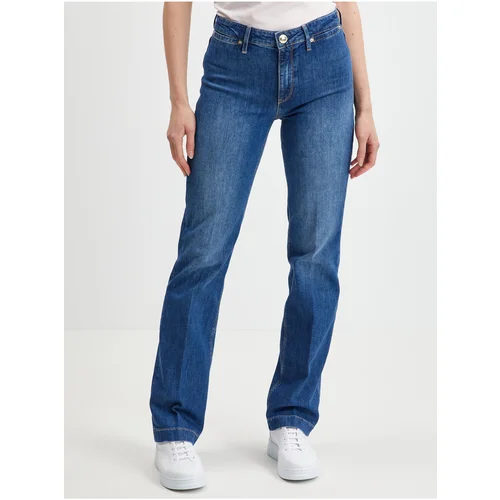 Guess Dark blue women straight fit jeans Sexy Straight Marina - Women