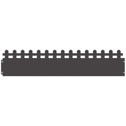 vidaXL Robniki za trato 30 pcs Črna 103 x 0,05 x 22 cm Jeklo, (5000110848) Cene