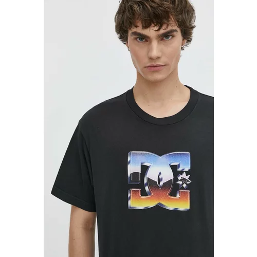 DC Bombažna kratka majica moška, črna barva, ADYZT05355