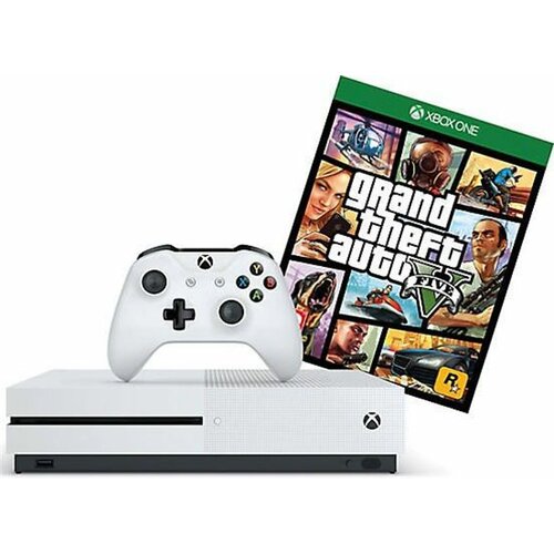 Microsoft XboxOne S 1TB bela + igrica GTA 5 Slike