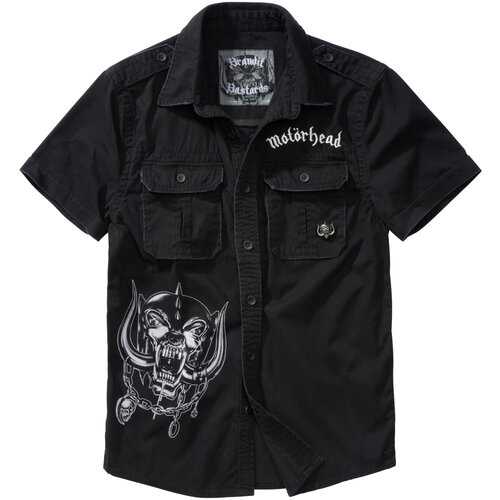 Brandit Mot&amp;ouml;rhead Vintage Shirt 1/2 sleeve black Slike