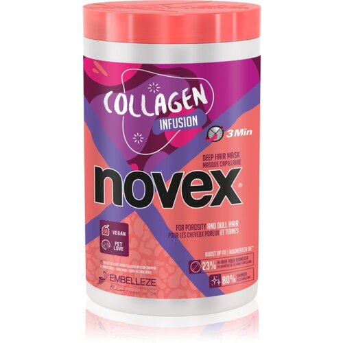 Novex Collagen Infusion krepilna maska za oslabljene, poškodovane lase in razcepljene konice 400 g Cene