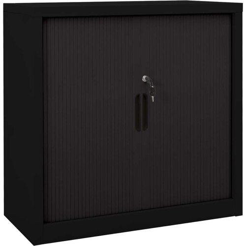 Ormarić s kliznim vratima crni 90 x 40 x 90 cm čelični Cijene