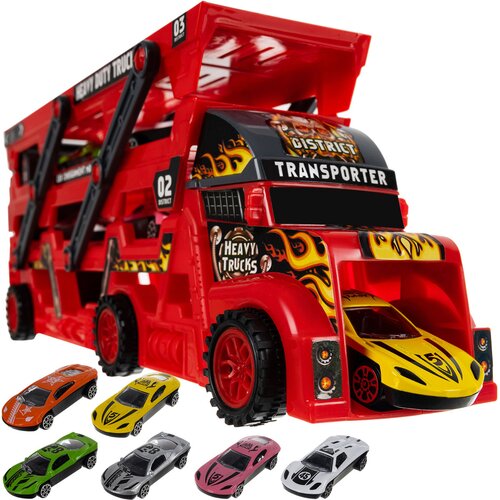  Komplet kamiona sa 6 automobila od 30 cm + platforma za lansiranje Cijene