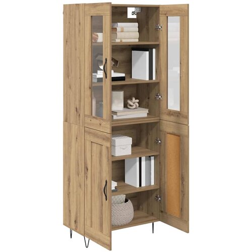  Highboard Umjetnički hrast 69,5 x 34 x 90 cm Konstruirano drvo Slike