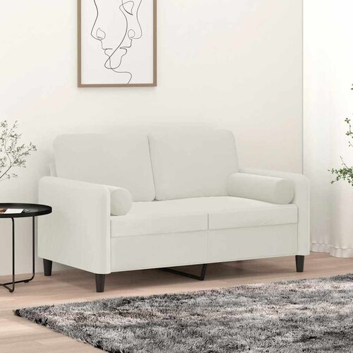  Ukrasni jastuci 2 kom krem &amp;Oslash; 15 x 50 cm bar&amp;scaron;unasti Slike