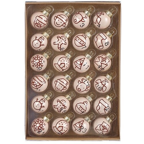  kuglica za božićno drvce (roze boje, promjer: 3 cm, 24 kom.) Cijene