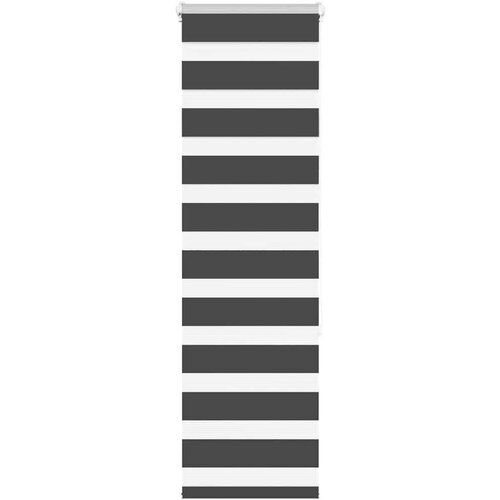 vidaXL idaXL Zebra senčilo črna 45x150 cm tkanina širina 40,9 cm poliester Cene