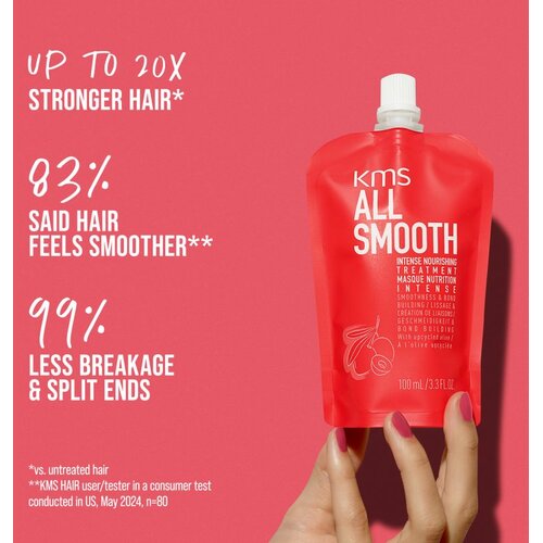 KMS All Smooth Intense nourishing treatment intenzivna hranjiva maska za glatke frizure 100 ml Slike