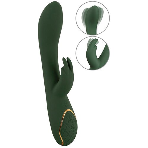 Emerald Love Vibrator Rabbit, 23cm, Zeleni Cene