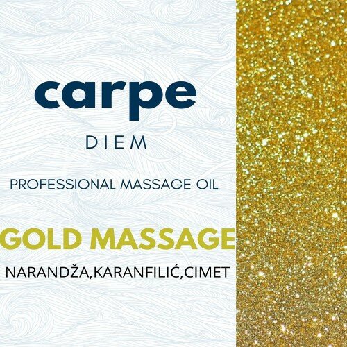 Carpe Diem ulje za masažu gold massage 0.5 l Slike
