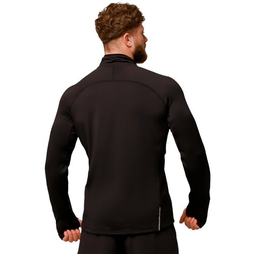 GymBeam Majica za trčanje Pulse 1/2 Zip Black XXL Slike