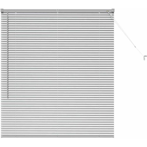 vidaXL Venecijanske žaluzije srebrna 130 x 115 cm Aluminij, (5000178304) Cene