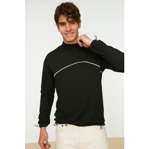 Trendyol Black Men&amp;#039;s Regular Fit Sweatshirt Slike