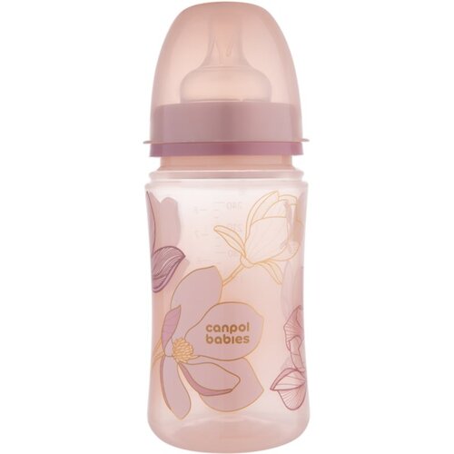 Canpol EasyStart Gold bočica za bebe 3+ months Pink 240 ml Slike