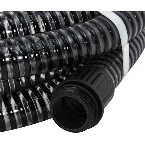  Usisno crijevo s mjedenim priključcima crno 1,1 &amp;quot; 7 m PVC Slike