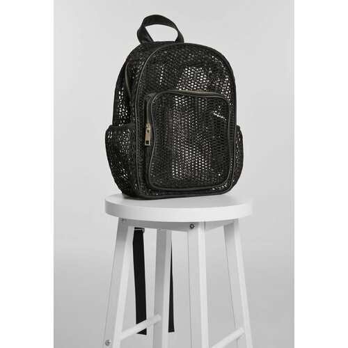Urban Classics Lady Backpack Mesh Transparent Black Cene