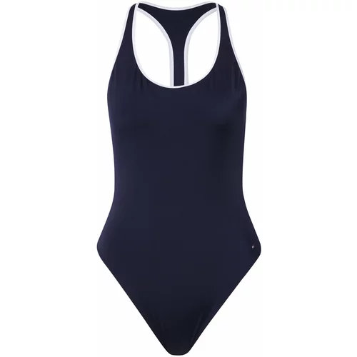 Tommy Hilfiger Underwear Jednodijelni kupaći kostim tamno plava / bijela