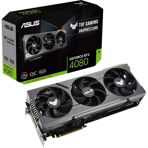 Asus Tuf gaming geforce rtx 4080 16g ddr6x (90yv0ib0-m0na00) oc gaming grafična kartica Slike