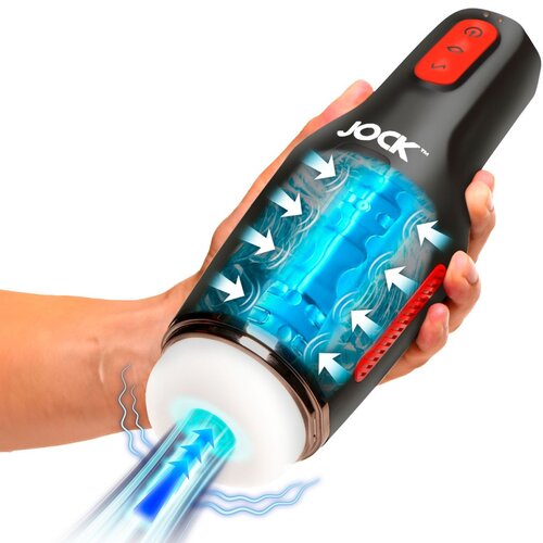 XR Brands JOCK - Sucking &amp;amp; Vibrating Masturbator Rechargeable Slike