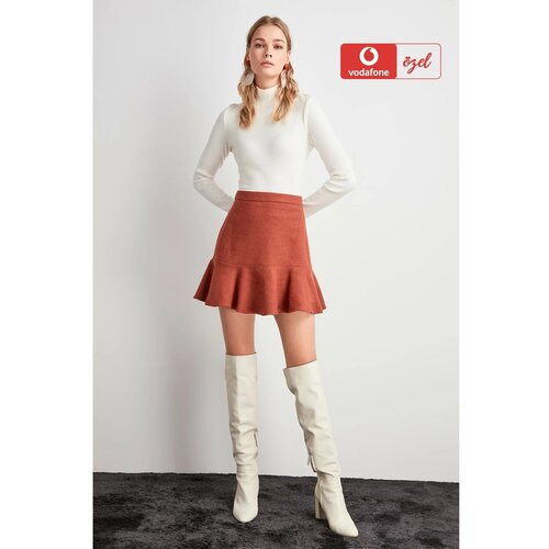 Trendyol Tile Flywheel Mini Skirt Slike