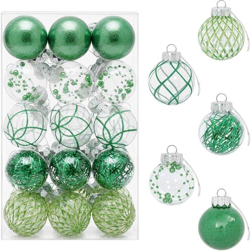  Set božićnih kuglica 30 kom. &amp;Oslash; 6 cm PET Slike