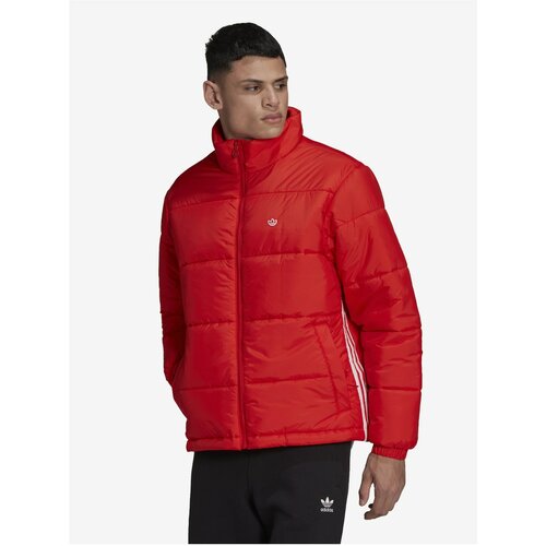 Adidas Red Men's Quilted Jacket Originals - Men's Slike