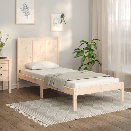 VidaXL Posteljni okvir iz trdne borovine 75x190 cm 2FT6 Slike