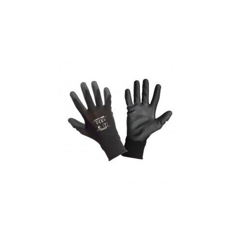 Profix Za&amp;scaron;titne rukavice L230510W, Poliuretan, 12 parova, Crne Slike