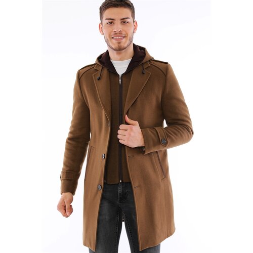 Dewberry PLT8401 MEN&amp;#039;S COAT-CAMEL Slike