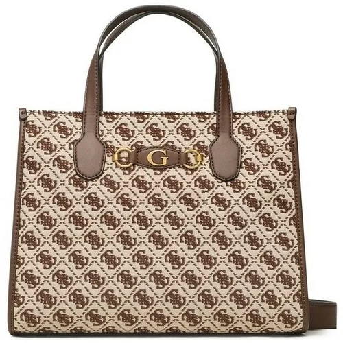Guess IZZY 2 COMPARTMENT TOTE Smeđa