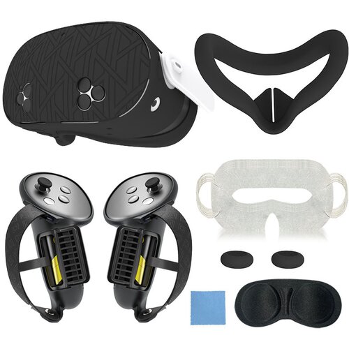INF set silikonskih zaščitnih etuijev meta quest 3S (7-delni dolgi trak) black, (21549763) Cene
